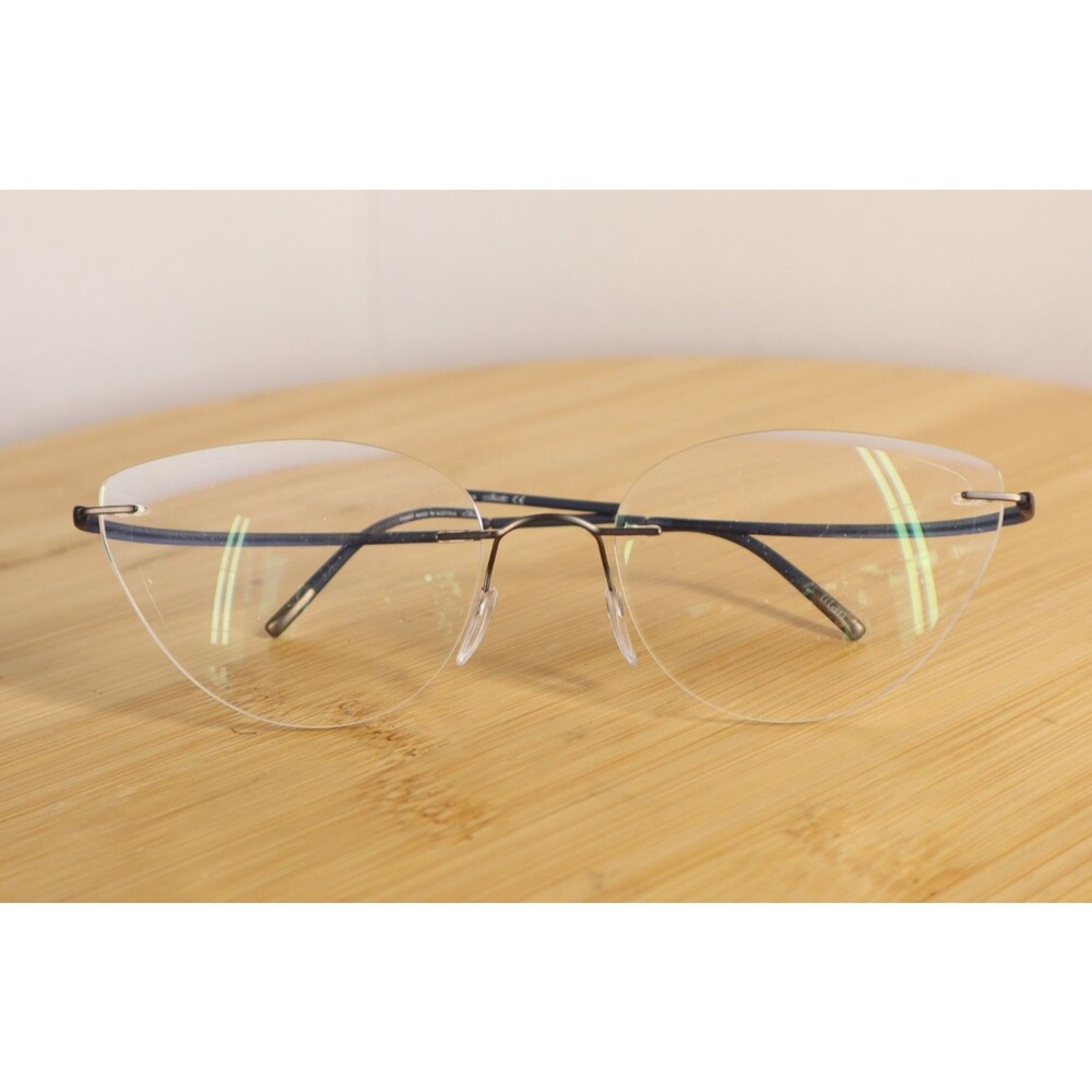 Silhouette Titan 5523 70 6660 Eyeglasses 54-19-155 Gunmetal/Blue FRAMES ONLY
